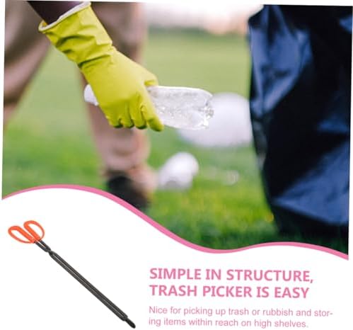 STOBAZA 2pcs Garbage Tongs Clips Trash Picker Grabber Firewood Tong Fire Pit Outdoor Use Grabber