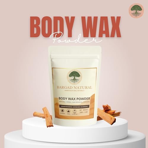 Body Wax Powder – 100% Herbal Hair Removal Powder – Smooth Skin Without Pain or Strips – 3.5 oz (100g) Pack