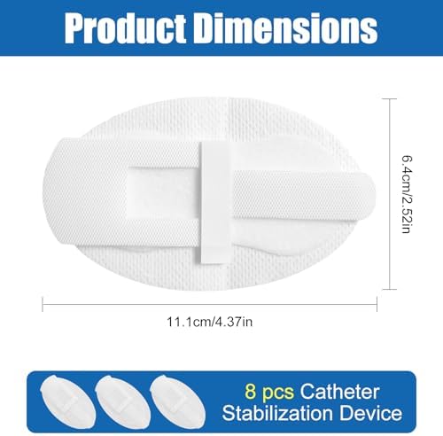 Catheter Stabilization Devices - 8 PCS Self-High Adhesive Catheter Holder, Catheters Urinary Leg Bag Legband Holder, Catheters Urinary Legband Holder Sticker for Single/Double Tubes & Leg Bags