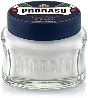Proraso Pre Shave Conditioning Cream - Aloe Vera & Vitamin E - Protective Formula for Dry, Rough Skin & Beard - Premium Italian Pre Shave Cream - 3.6oz