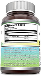 Amazing Formulas L-Arginine/L-Citrulline Complex 1000mg 120 Tablets Supplement| Non-GMO | Gluten Free | Made in USA