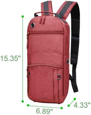 Oxygen Tank Backpack Portable Oxygen Cylinder Bag Carrying Travel Storage Fits M2 M4(A) M6(B) ML6 M7 M9(C) (Red)