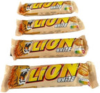 Lion's-White Chocolate Bars (42g), Pack of 4.