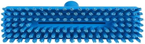 Vikan - 70413 Deck Scrub Brush, 10-3/4"L, Stiff, Blue
