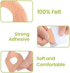 Bukihome Callus Cushions Corn Removers for Foot Bottom, 1/5" Thick Oval Corn Removers Callus Pads, Adhesive Corn Pads for Men & Women - Relieve Friction, Pressure & Shoe Rubbing (Beige, 42 Count)