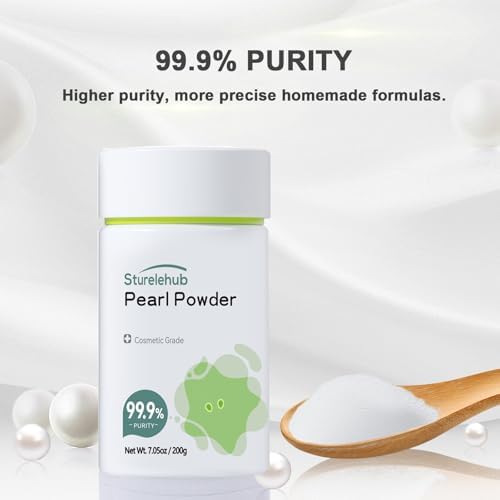Pearl Powder Organic, for Face, 7.05OZ / 200g 99.9% Purity, Cosmetic Grade, for DIY Mask, Cream And Lotion, Organic Pearl Powder For Homemade Cosmetics