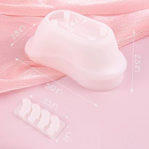 Framendino, Mini Bathtub Soap Dish Silicone Resin Molds for Jewelry Storage Holder Candle Vessel Container Flower Tray
