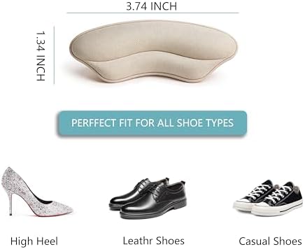 Heel Pads for Shoes, 12Pcs(6 Pair) Heel Grips Liner Cushions Inserts for Loose Shoes Women and Men