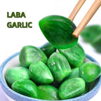 Laba Garlic, Jade Garlic, Fresh Green Garlic, Pickled Vegetable, Pickled with Vinegar, Pickled Garlic, Sugar Garlic, Sweet and Sour Garlic, Vegan,Chinese Snack,Shandong Specialty