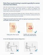 Pelvic Floor Strengthening Device Women,Pelvic Floor Muscle Training,Pelvic Floor Physical Therapy Use for Bladder Control and Pelvic Floor Exercise for Women and Men,Gray