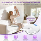 Pelvic Floor Muscle Exerciser, Portable Kegel Trainer for Postpartum Recovery & Muscle Wellness – Home Use Bladder Control & Pelvic Floor Toner for Women Men with Smart Touchscreen