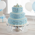 20 PCS Light Blue Bow Cake Toppers, Blue Ribbon Bows for Cake, Bow Decorations for Birthday, Baby Shower, Wedding, Bachelorette, Graduation, Dessert Table, Engagement, Mothers Day Decorations