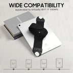 Fintie Universal Tablet Hand Strap Holder for 9-11 Inch Tablets eReaders, 360 Degrees Swivel PU Leather Secure Portable Adjustable Handle Grip for iPad, Galaxy Tab and 9-11" Tablets, Black