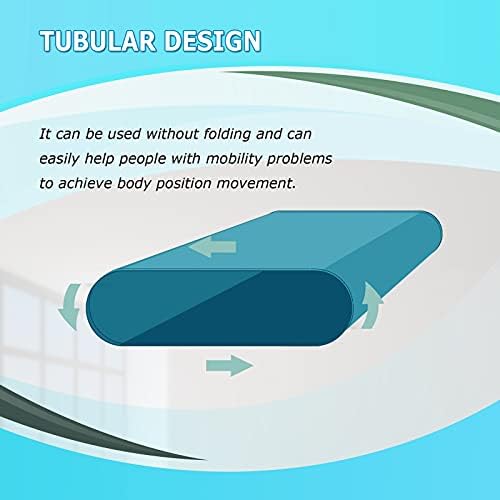 LOSCHEN Tubular Slide Sheet for Elderly Transfer, Sliding Draw Sheets to Assist Moving Elderly - for Cars, Vehicles, Wheelchairs and Bed - Hospitals & Home Care (Lake Blue,28"x47"(72x120cm))