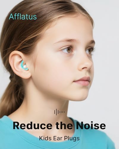 Afflatus Kids Ear Plugs for Sleeping and Small Ear Canls, Age 10-17, Comfort Earplugs for Small Ears, Sleep, Noise Reduction, Concerts, Reusable, Washable (Size S, Pairs*2) (Pink-small2)