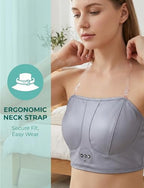 3-in-1 Heating & Vibration Massage Bra, Chest Massager Breast Enhancement Instrument Massage Device,Wireless USB Rechargeable, for Women Chest Shaping, Postpartum Recovery