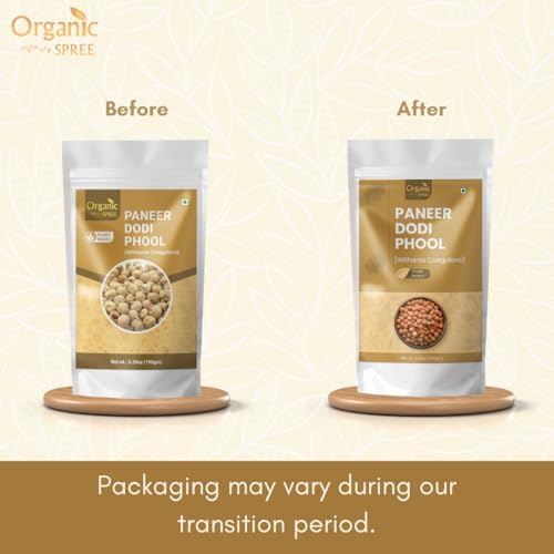 Organic Spree Paneer Dodi Phool – Withania Coagulans | 5.29 oz (150 gm) | Pure Indian Rennet for Natural Wellness | Pure Dried Flower