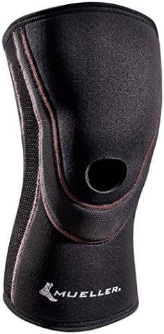 Mueller Breathable Open Patella Knee Sleeve - Black - XS (58640B)