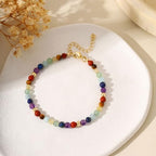 Triple Threat Protection Anxiety Relief Gifts for Women,Natural Healing Crystal Bracelet Evil Eye Jewelry for Her Friends