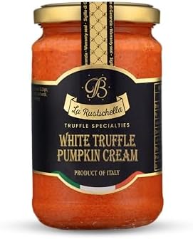 La Rustichella - White Truffle Pumpkin Creamy Spread - 100% Made in Italy | Gluten-Free, Cholesterol-Free (9,88 oz (280 gr))