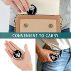 Pill Box 3 Compartment Pocket Small Pill Organizer Mini Metal Pill Holder Travel Portable for Man - Funny Skull Hand