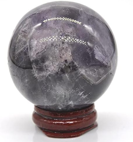 30/40/50mm Natural Amethyst Quartz Stone Sphere Crystal Ball Healing Gemstone Home Decoration Globe (Size : Diameter 30mm)