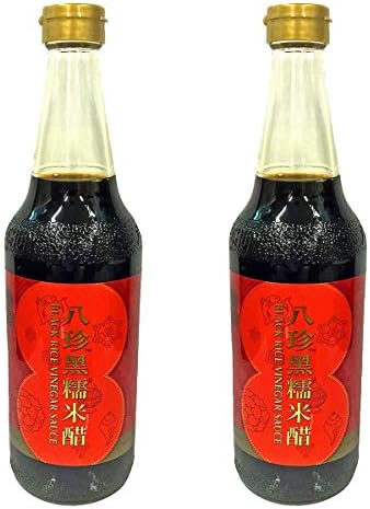 Patchun Black Glutinous Rice Vinegar Sauce, 20oz/590ml, 2-Pack