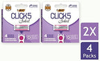 BIC Click 5 Soleil Women's Razor Refills with 5 Flexible Blades and Recyclable Box, Pink, 8 Count