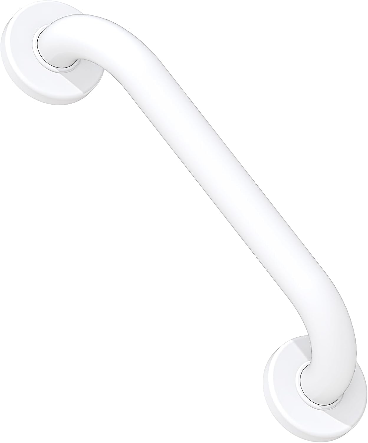 ROTHLEY 12 Inch Grab Bar for Bathtubs and Showers: Stainless Steel Shower Grab Bar Wall Mounted Shower Handle with Concealed Screws for Handicapped Elderly and Seniors (Matte White)
