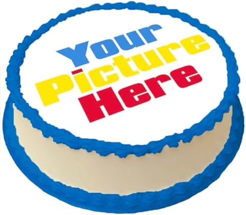 Custom Edible Cake Image Personalized Make your Own Cake Toppers 1/4 8 x 11 Inches Birthday Cake Topper
