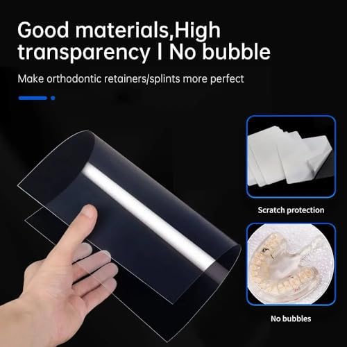 Dental Lab Splint Thermoforming Material for Vacuum Forming Hard 1.5mm, 15pcs/pk