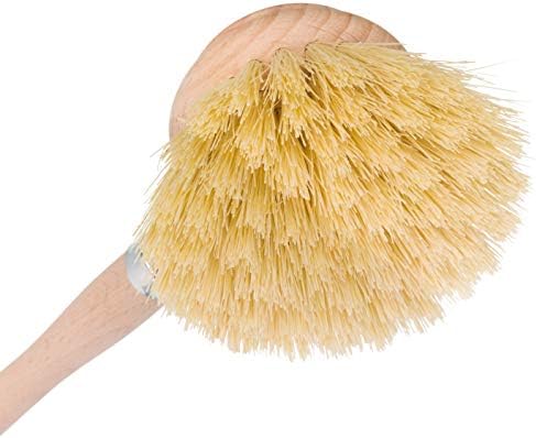 REDECKER Tampico Fiber Bristle 2-Inch All-Purpose Kitchen Dish Scrub Brush with Beechwood Handle - Bamboo Dish Brush Alternative for Pots, Pans, and Kitchen Utensils - Wood Dish Brush