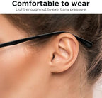 1 Pair Glasses Arm Replacement for Universal Eyeglasses Replacement Temple Black Eyeglasses Arms Legs Slim Eye Glass Repair Kit with Screws Washers Screwdriver for Sunglasses Reading Glasses