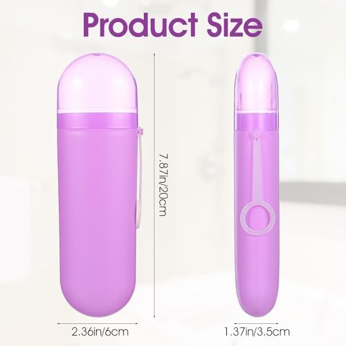 2 Packs Toothbrush Case for Traveling, Travel Toothbrush Holder, Portable Toothbrushes Holders Travel with Ventilation Hole, Camping, Business Trip, Home, Blue and Purple