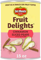 Del Monte Fruit Delights Sliced Pears with Cinnamon in Extra Light Syrup, 15 oz. Can