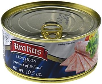 Krakus Luncheon Meat Pack of Three - 10.5 Ounce Cans