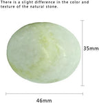 BRABUD Oval Marble Baoding Chinese Health Exercise Stress Balls in Natural Stone Craft Collection BS174 (Light Green)