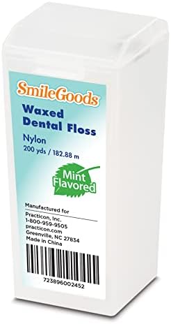 SmileGoods Waxed Dental Floss, 200 Yards, Mint Flavored