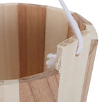 Russian Sauna Accessories, Wooden Salt Bucket, Natural Water Pail, Foot Soak Basin, Spa Hot Tubs for Steam Rooms Bathhouses Bath Broom Steamer