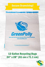 Clear Recycling Bags, 13 Gallon, 240 Count