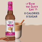 Jordan's Skinny Mixes Syrups Sugar Free Coffee Syrup, Cinnamon Dolce Flavor Drink Mix, Zero Calorie Flavoring for Chai Latte, Protein Shake, Food and More, Gluten Free, Keto Friendly, 25.4 Fl Oz, 1 Pack