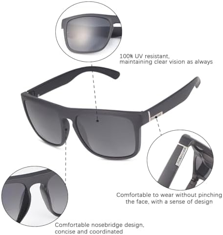 Polarized Bifocal Reading Sunglasses UV400 Protection Blue Light Blocking Glasses Black Tinted Bi-Focal Sun Readers