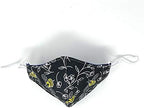 Unisex Cotton Face Covering Durable Breathable 3 Layers Reusable Washable (Bumble Bees)