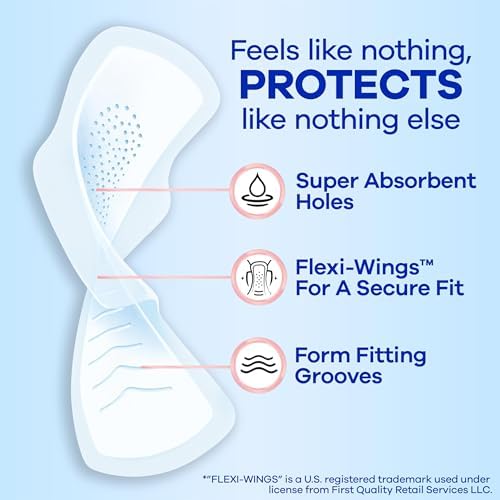 Always Infinity Feminine Pads for Women, Flexfoam Pads Without Wings, Size 2, Heavy Absorbency, Unscented, 96 Count (3 Packs of 32)
