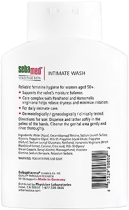 SEBAMED Feminine Wash Gentle Intimate Wash Menopause pH 6.8 for Women Aged 50+, 6.8 FlOz (200ml)