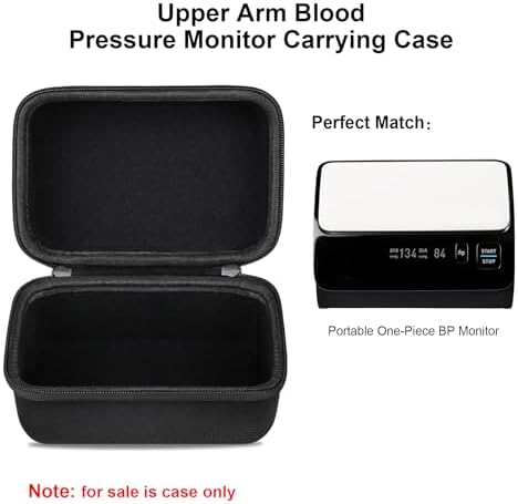Elonbo Carrying Case for OMRON Evolv Bluetooth Wireless Upper Arm Blood Pressure Monitor, for OMRON Evolv BP7000 Portable One-Piece BP Monitor Storage Holder, Black