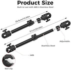 Wheelchair Umbrella Mount Holder, Umbrella Clamp for Wheelchairs, Adjustable Height & Angle, Easy Tool-Free Installation, Outdoor Sun & Rain Protection for Wheelchairs, Strollers（Only Mount）