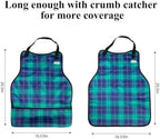 3 Pack Adult Bibs Washable Clothing Protector with Crumb Catcher, Adjustable Reusable Waterproof Large Feeding Adult Bib