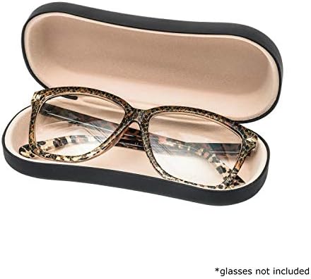 Noble Hard Shell Glasses Case - Protective Eyeglass Case for Glasses with Microfiber Cleaning Cloth and Pouch