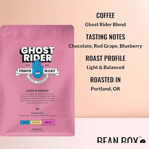 Ghost Rider Blend - Roasted by Proud Mary Coffee - Whole Bean Coffee - 250 Gram Bag